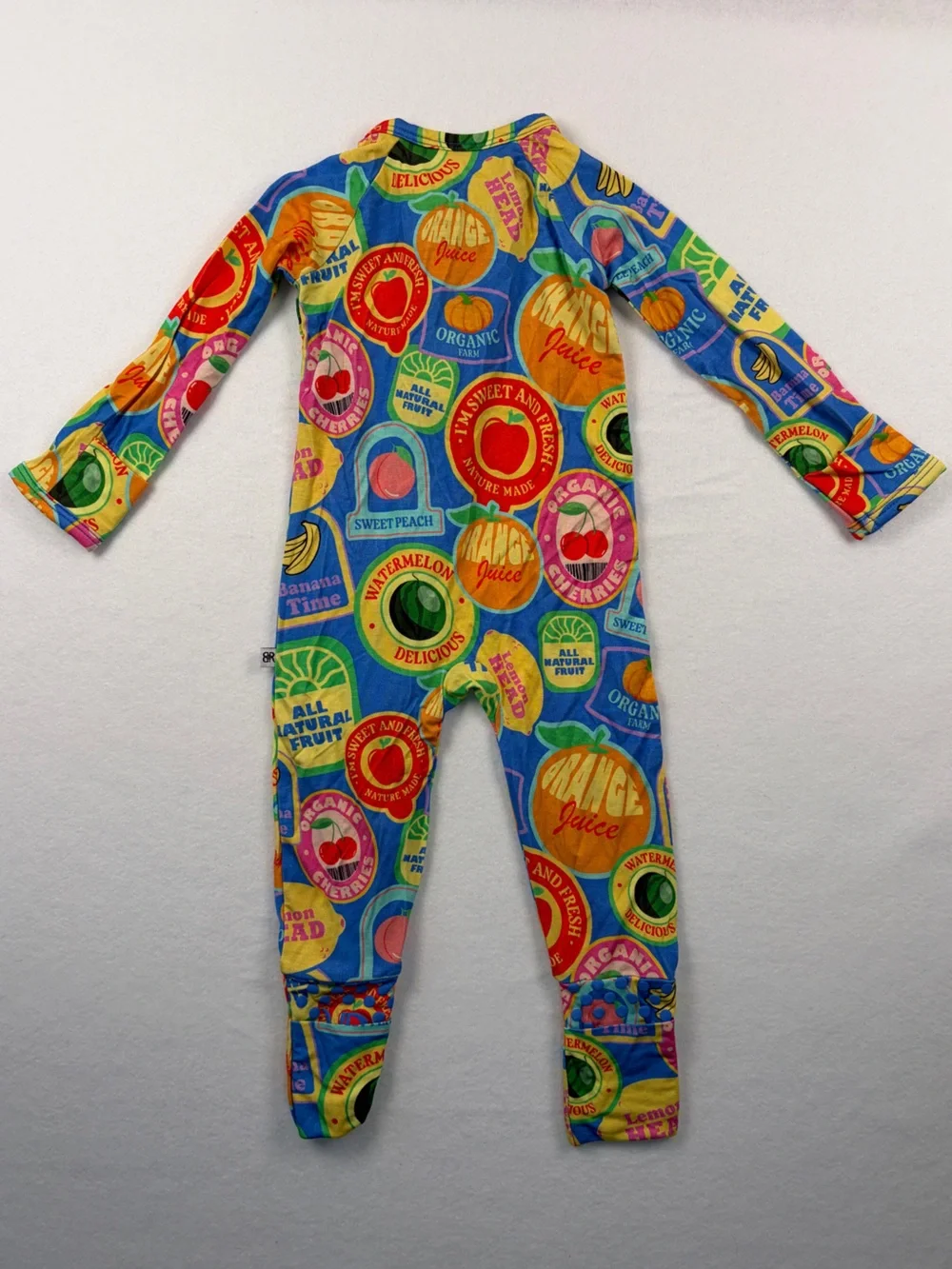 NWT Bums & Roses Peel Me Later Zippered Footie Romper 3-6 Months